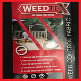2m x 100m Weed Control Fabric / Garden Membrane 50g