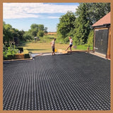Gravel Ground Reinforcement Grid Panel Tile System Black - pic4